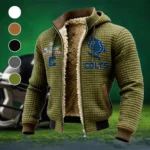 Blue Hooves Fleece-Lined Hooded Jacket, Storm-Ready Fleece-Lined Coat HVN1462IC - Green