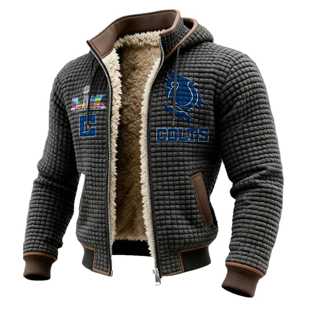 Blue Hooves Fleece-Lined Hooded Jacket, Storm-Ready Fleece-Lined Coat HVN1462IC - Grey - Image 2