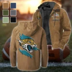 Fan Feline Squad Flannel Hoodie, All-Season Fan Hoodie HVN1462JJ - Camel