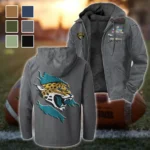 Fan Feline Squad Flannel Hoodie, All-Season Fan Hoodie HVN1462JJ - Gray