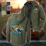 Fan Feline Squad Flannel Hoodie, All-Season Fan Hoodie HVN1462JJ - Green