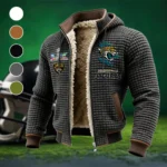 Fan Feline Squad Fleece-Lined Hooded Jacket, Arctic Protection Hooded Zip HVN1462JJ - Grey