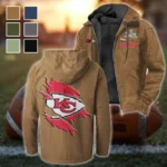 Arrow Pride Flannel Hoodie, Bold Supporter Flannel Hoodie HVN1462KC - Camel