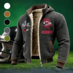 Arrow Pride Fleece-Lined Hooded Jacket, Elemental Guard Sport Jacket HVN1462KC - Grey