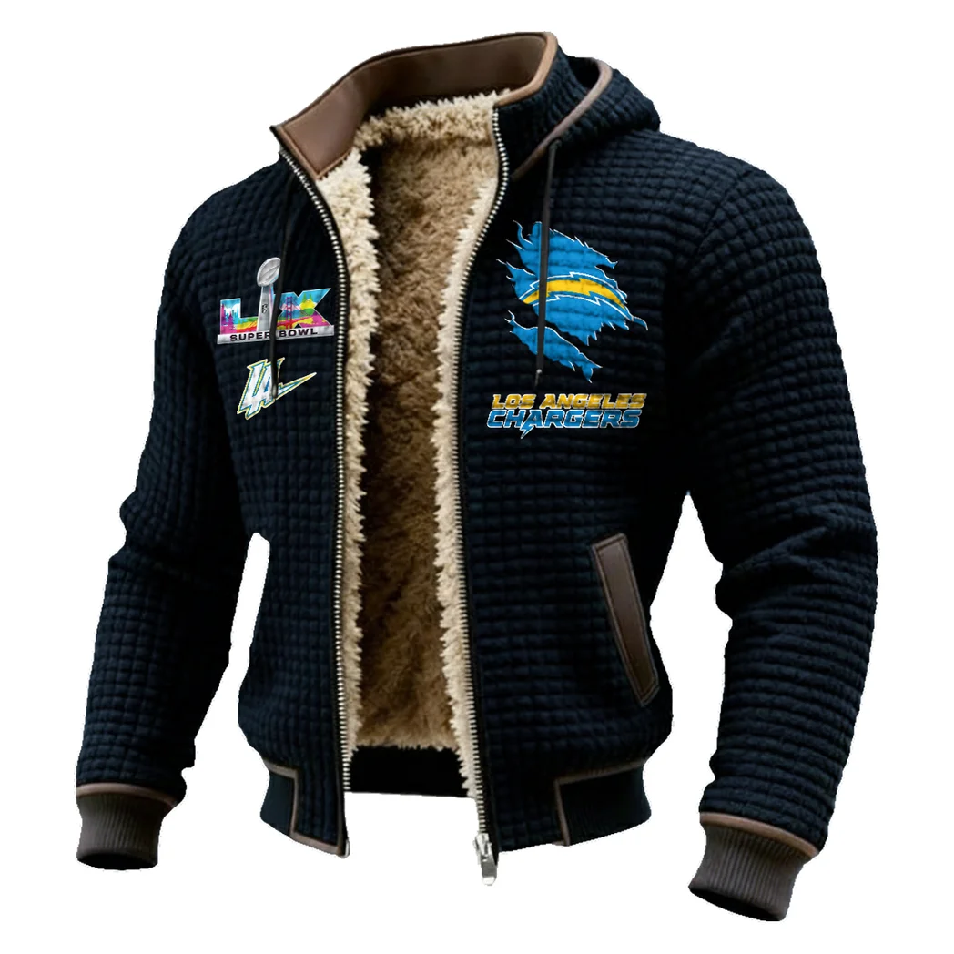 Fan Spark Squad Fleece-Lined Hooded Jacket, Sub-Zero Fleece-Lined Shield HVN1462LC - Black - Image 2