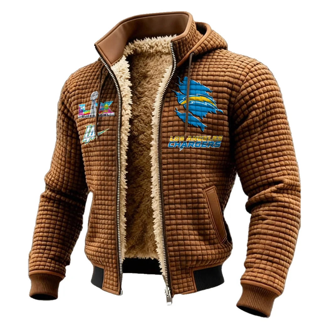 Fan Spark Squad Fleece-Lined Hooded Jacket, Sub-Zero Fleece-Lined Shield HVN1462LC - brown - Image 2