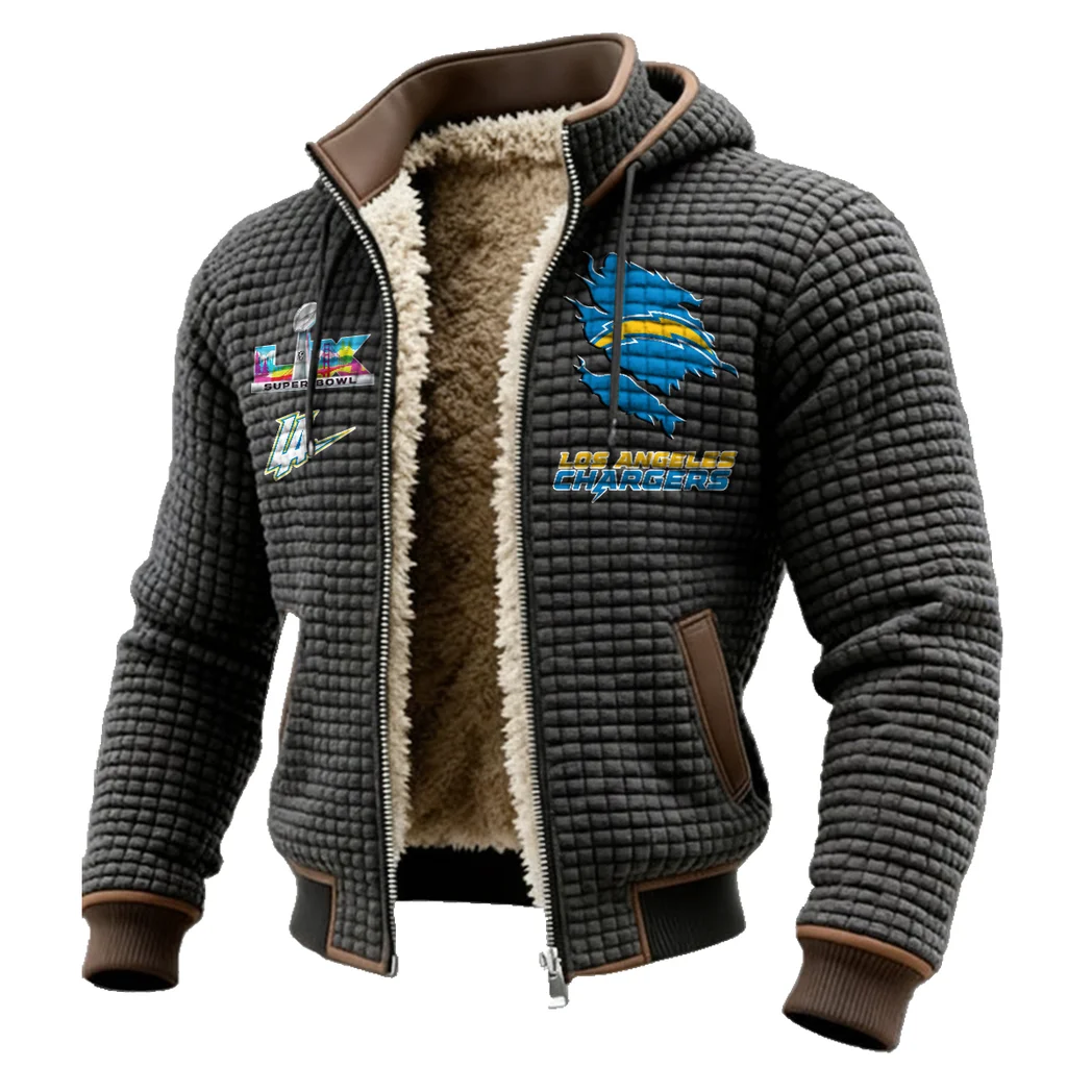 Fan Spark Squad Fleece-Lined Hooded Jacket, Sub-Zero Fleece-Lined Shield HVN1462LC - Grey - Image 2