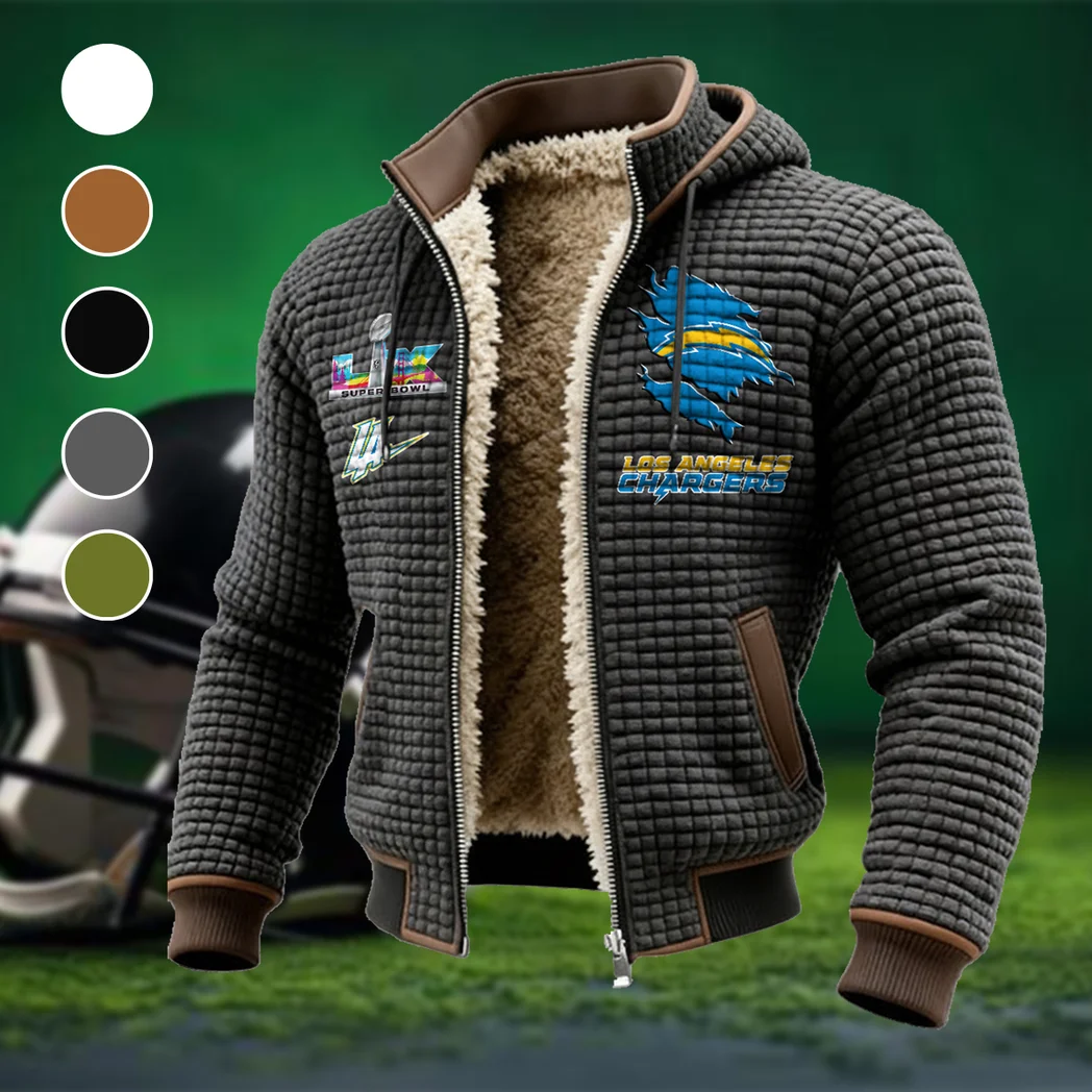 Fan Spark Squad Fleece-Lined Hooded Jacket, Sub-Zero Fleece-Lined Shield HVN1462LC - Grey