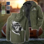 Strip Squad Flannel Hoodie, Loyal Supporter Sport Hoodie HVN1462LV - Green