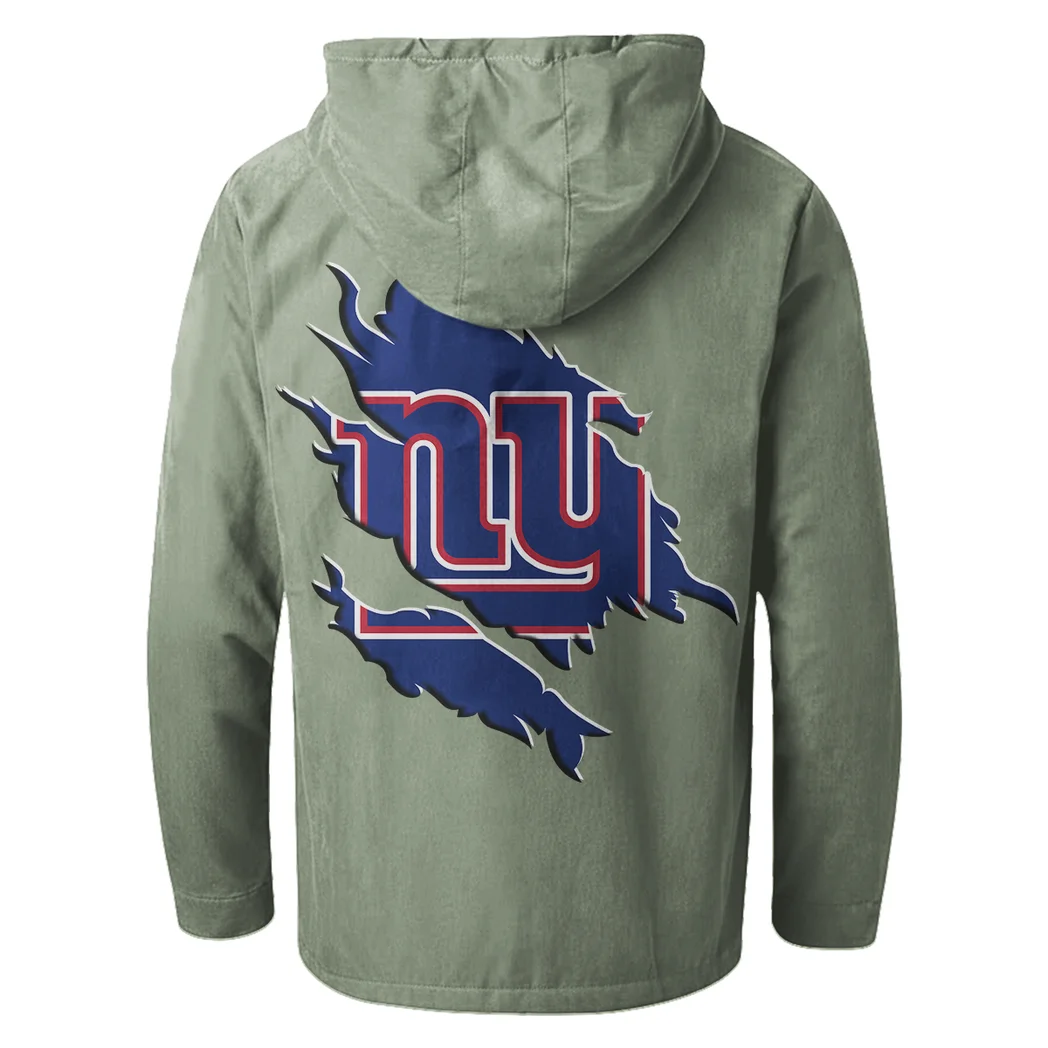 Fan Squad Flannel Hoodie, Everyday Game Fan Hoodie HVN1462NG - Light Green - Image 3
