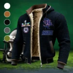 Fan Squad Fleece-Lined Hooded Jacket, Ultra-Soft Plush Lined Jacket HVN1462NG - Black
