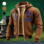 Fan Squad Fleece-Lined Hooded Jacket, Ultra-Soft Plush Lined Jacket HVN1462NG - brown
