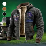 Fan Squad Fleece-Lined Hooded Jacket, Ultra-Soft Plush Lined Jacket HVN1462NG - Grey