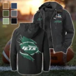 Green Wings Flannel Hoodie, Warm Sport Spirit Hoodie HVN1462NJ - Black