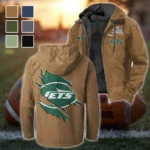Green Wings Flannel Hoodie, Warm Sport Spirit Hoodie HVN1462NJ - Camel