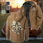 Fan Squad Flannel Hoodie, Sport Vibe Hooded Flannel HVN1462NS - Camel