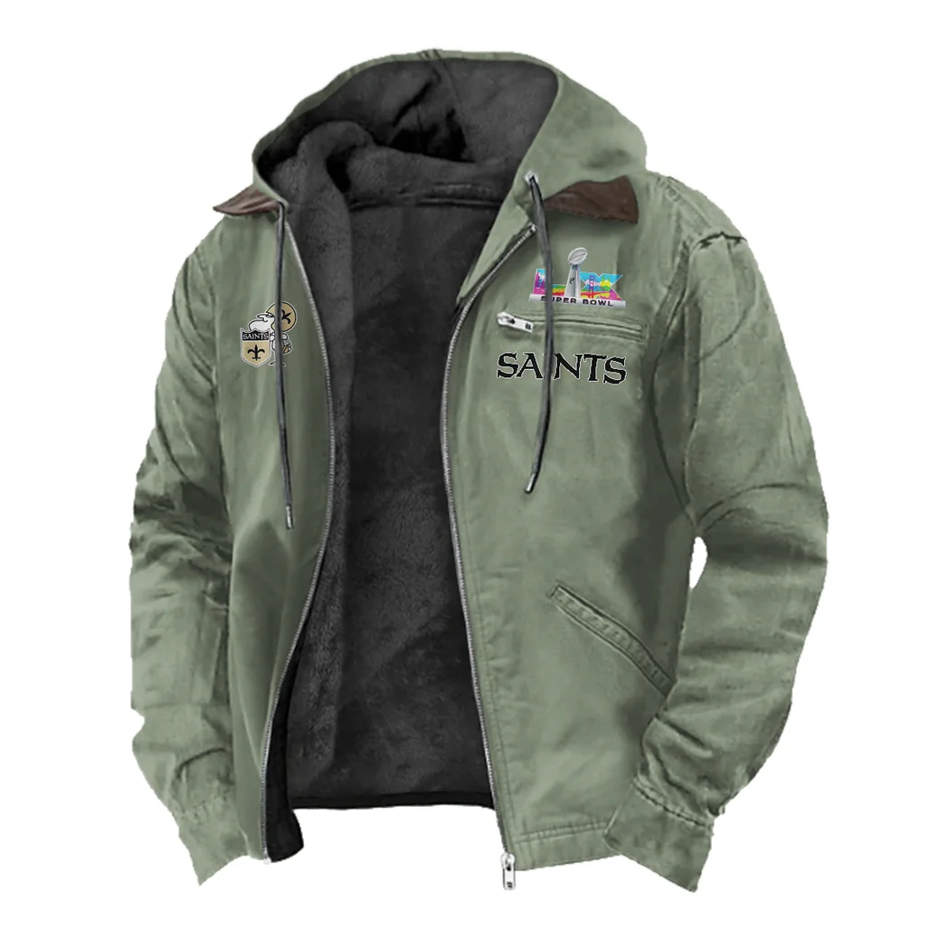 Fan Squad Flannel Hoodie, Sport Vibe Hooded Flannel HVN1462NS - Light Green - Image 2