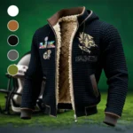 Fan Squad Fleece-Lined Hooded Jacket, Brushed Interior Winter Jacket HVN1462NS - Black