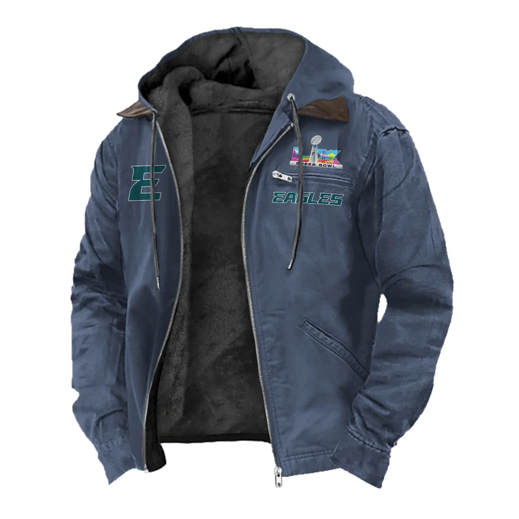 Green Pride Flannel Hoodie, Cold Game Day Hoodie HVN1462PE - Navy Blue - Image 2