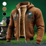 Green Pride Fleece-Lined Hooded Jacket, Luxe Cloud-Fleece Hooded Shell HVN1462PE - brown