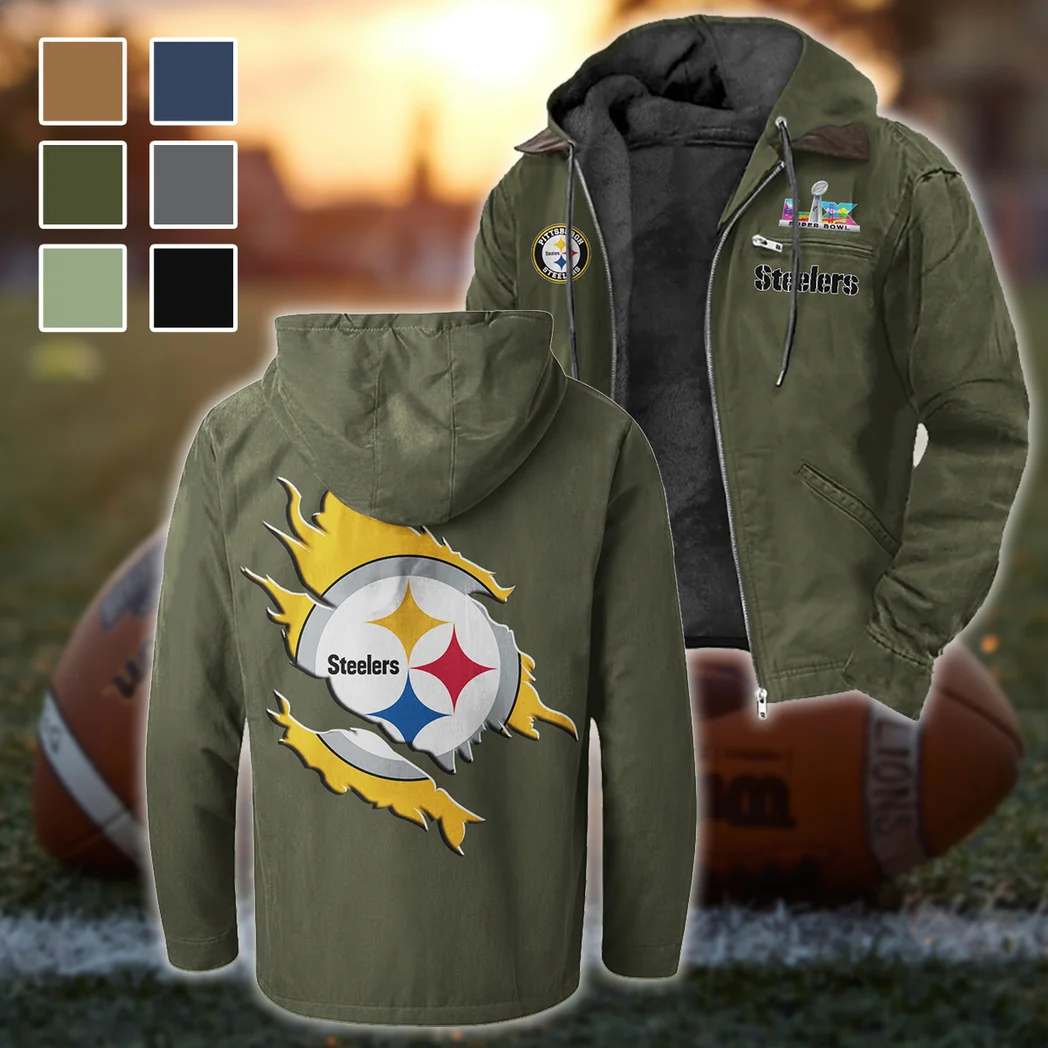 Game Day Squad Flannel Hoodie, Supporter Spirit Hooded Flannel HVN1462PS - Green