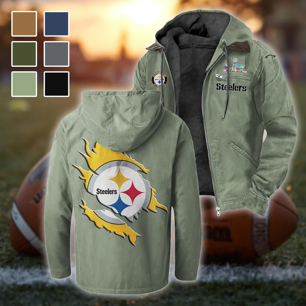 Game Day Squad Flannel Hoodie, Supporter Spirit Hooded Flannel HVN1462PS - Light Green