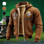 Game Day Squad Fleece-Lined Hooded Jacket, High-Density Comfort Fleece HVN1462PS - brown