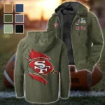 Bay Area Faithful Flannel Hoodie, Athletic Lifestyle Fan Hoodie HVN1462SF - Green