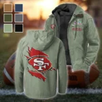Bay Area Faithful Flannel Hoodie, Athletic Lifestyle Fan Hoodie HVN1462SF - Light Green