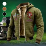 Bay Area Faithful Fleece-Lined Hooded Jacket, Premium Bonded Fleece Jacket HVN1462SF - Green