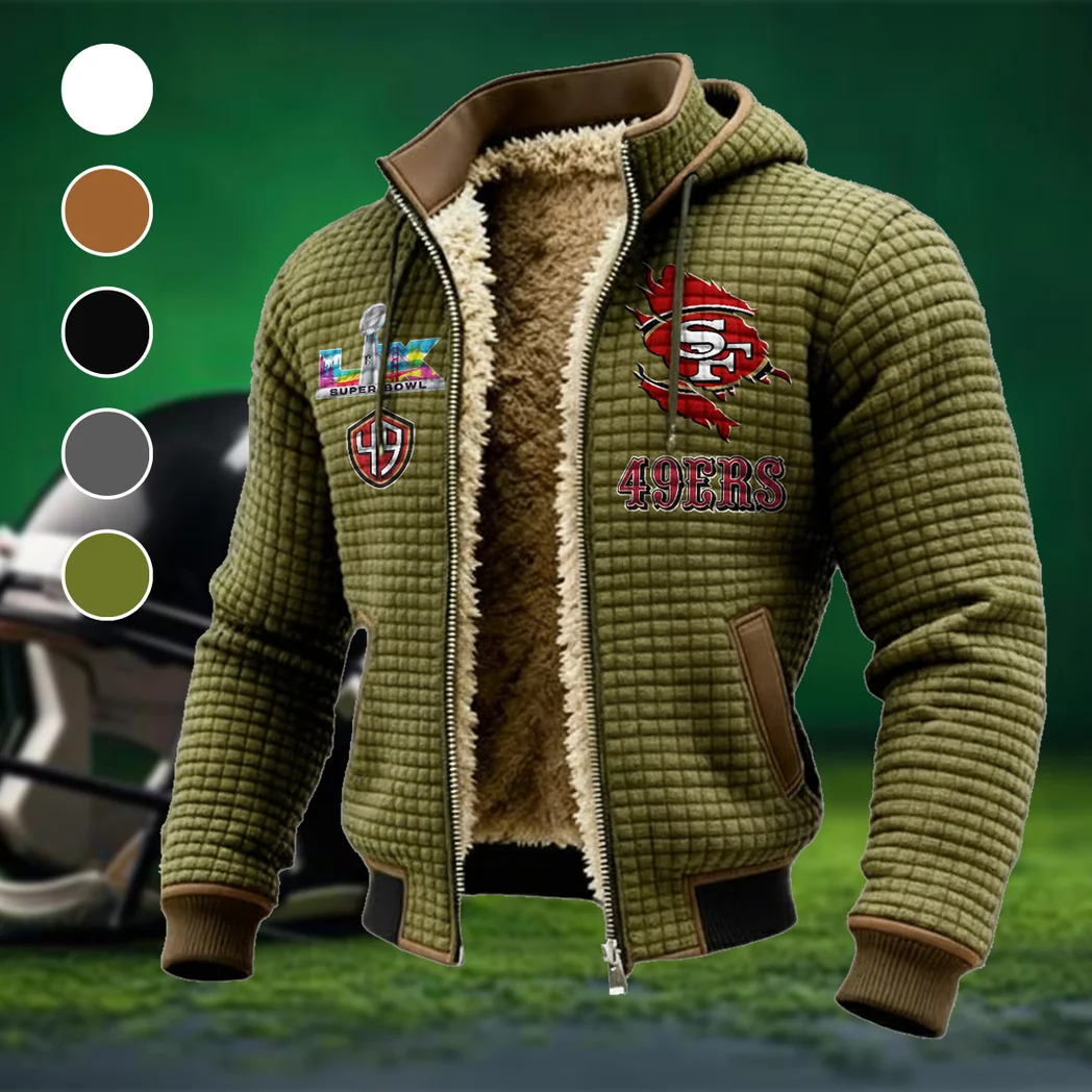Bay Area Faithful Fleece-Lined Hooded Jacket, Premium Bonded Fleece Jacket HVN1462SF - Green