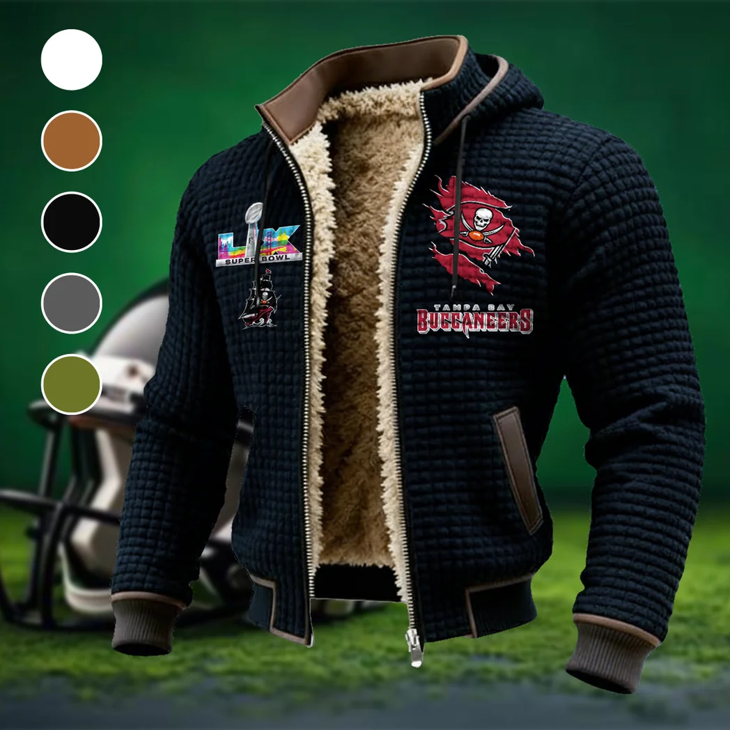 Scarlet Squad Fleece-Lined Hooded Jacket, Soft-Touch Thermal Outerwear HVN1462TB - Black