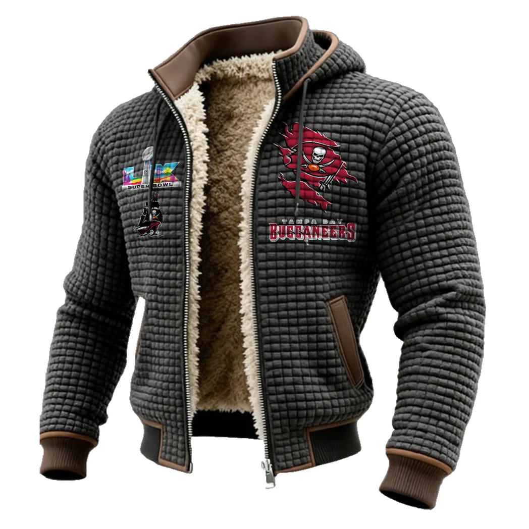 Scarlet Squad Fleece-Lined Hooded Jacket, Soft-Touch Thermal Outerwear HVN1462TB - Grey - Image 2