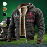 Scarlet Squad Fleece-Lined Hooded Jacket, Soft-Touch Thermal Outerwear HVN1462TB - Grey