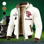 Scarlet Squad Fleece-Lined Hooded Jacket, Soft-Touch Thermal Outerwear HVN1462TB - White