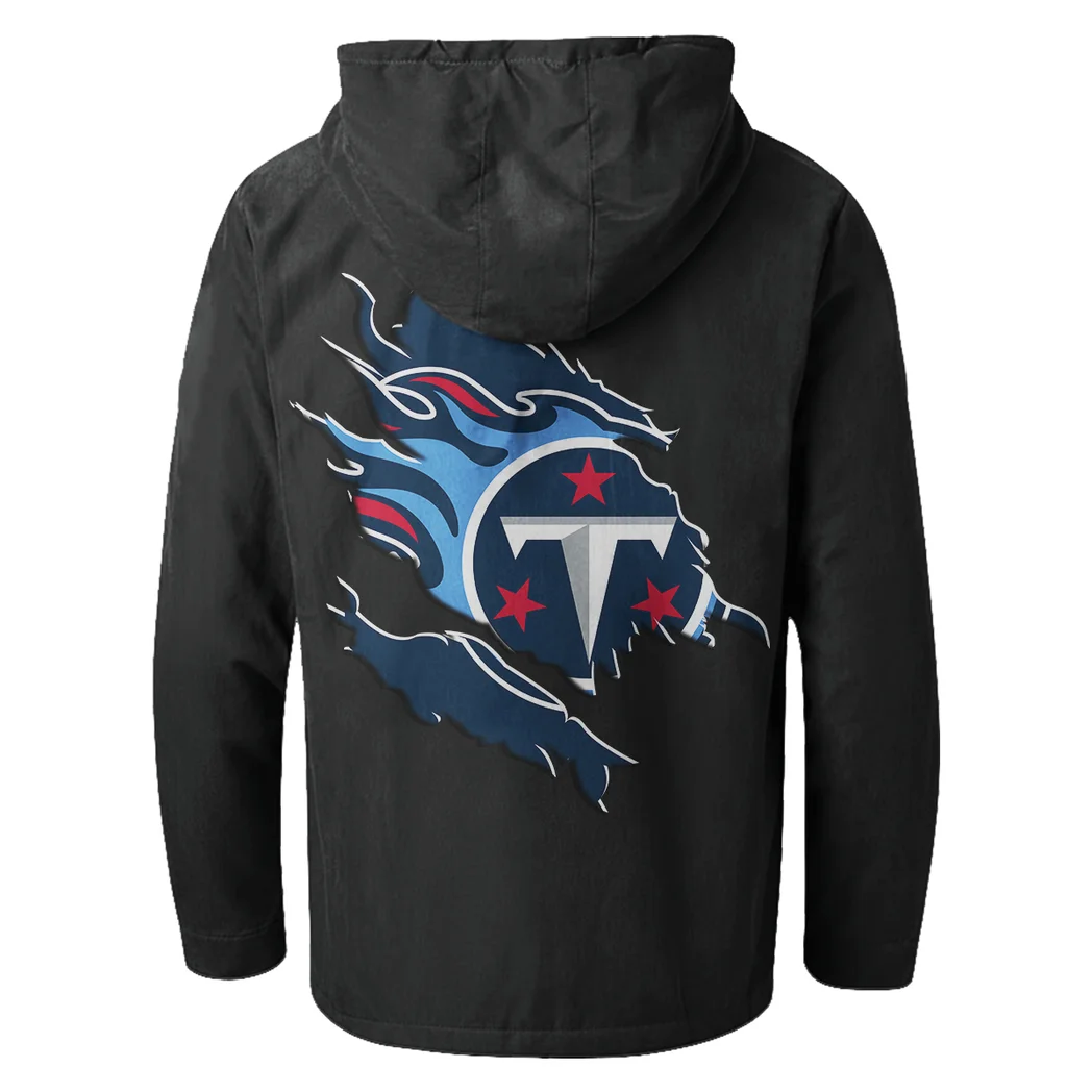 Titan Crew Flannel Hoodie, Everyday Game Fan Hoodie HVN1462TT - Black - Image 3