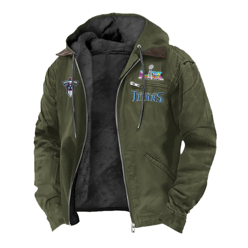 Titan Crew Flannel Hoodie, Everyday Game Fan Hoodie HVN1462TT - Green - Image 2