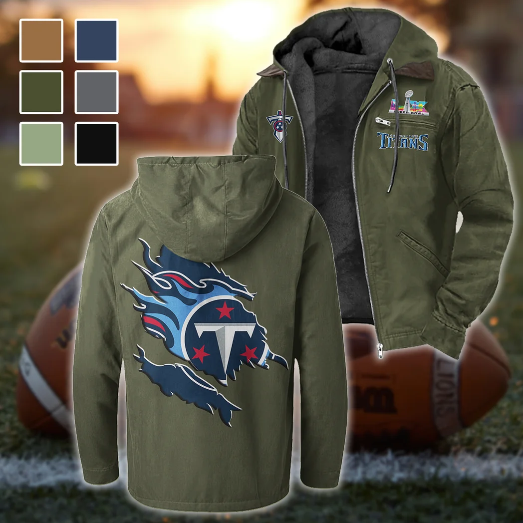 Titan Crew Flannel Hoodie, Everyday Game Fan Hoodie HVN1462TT - Green