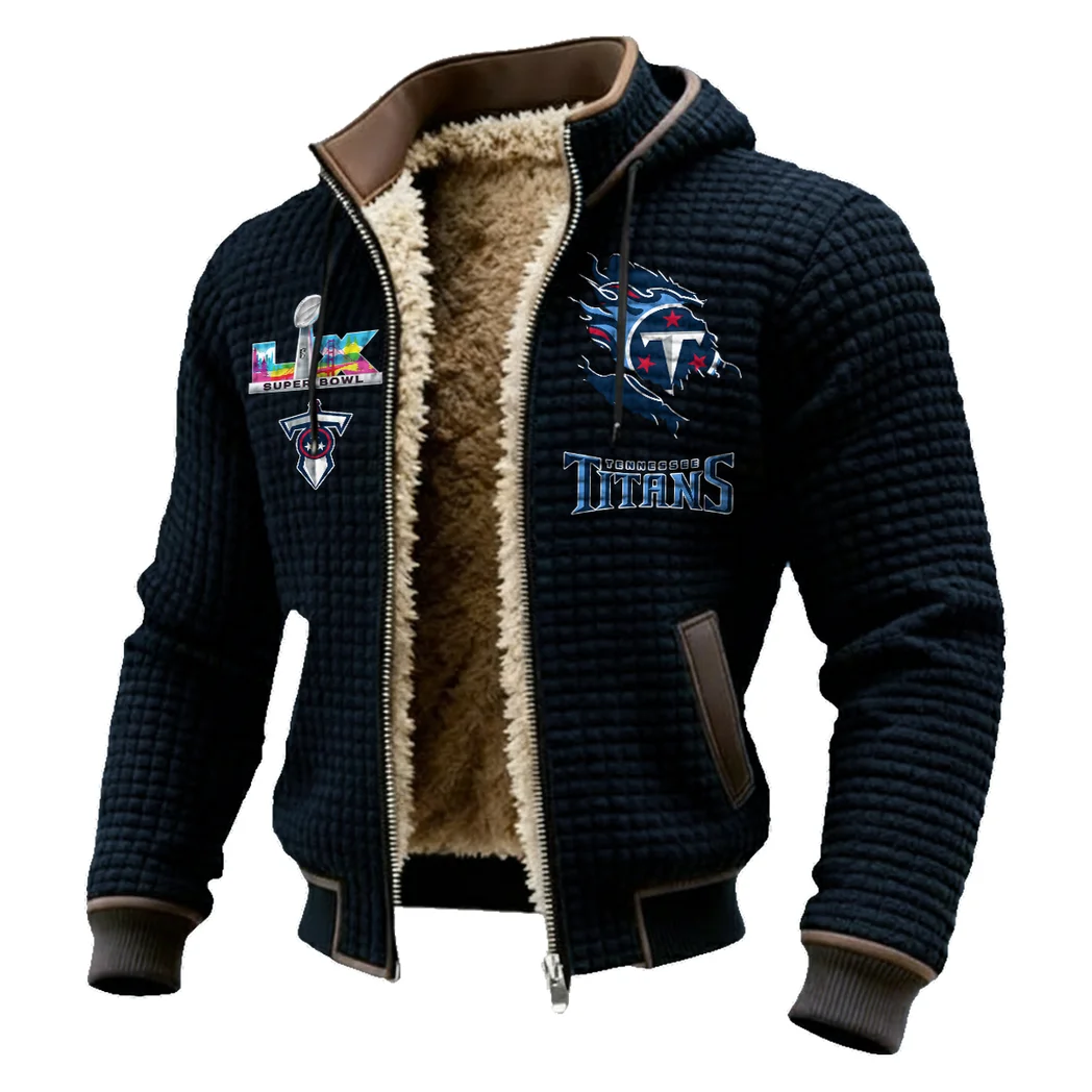 Titan Crew Fleece-Lined Hooded Jacket, Warmth-Lock Fleece-Lined Zip HVN1462TT - Black - Image 2