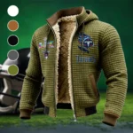 Titan Crew Fleece-Lined Hooded Jacket, Warmth-Lock Fleece-Lined Zip HVN1462TT - Green