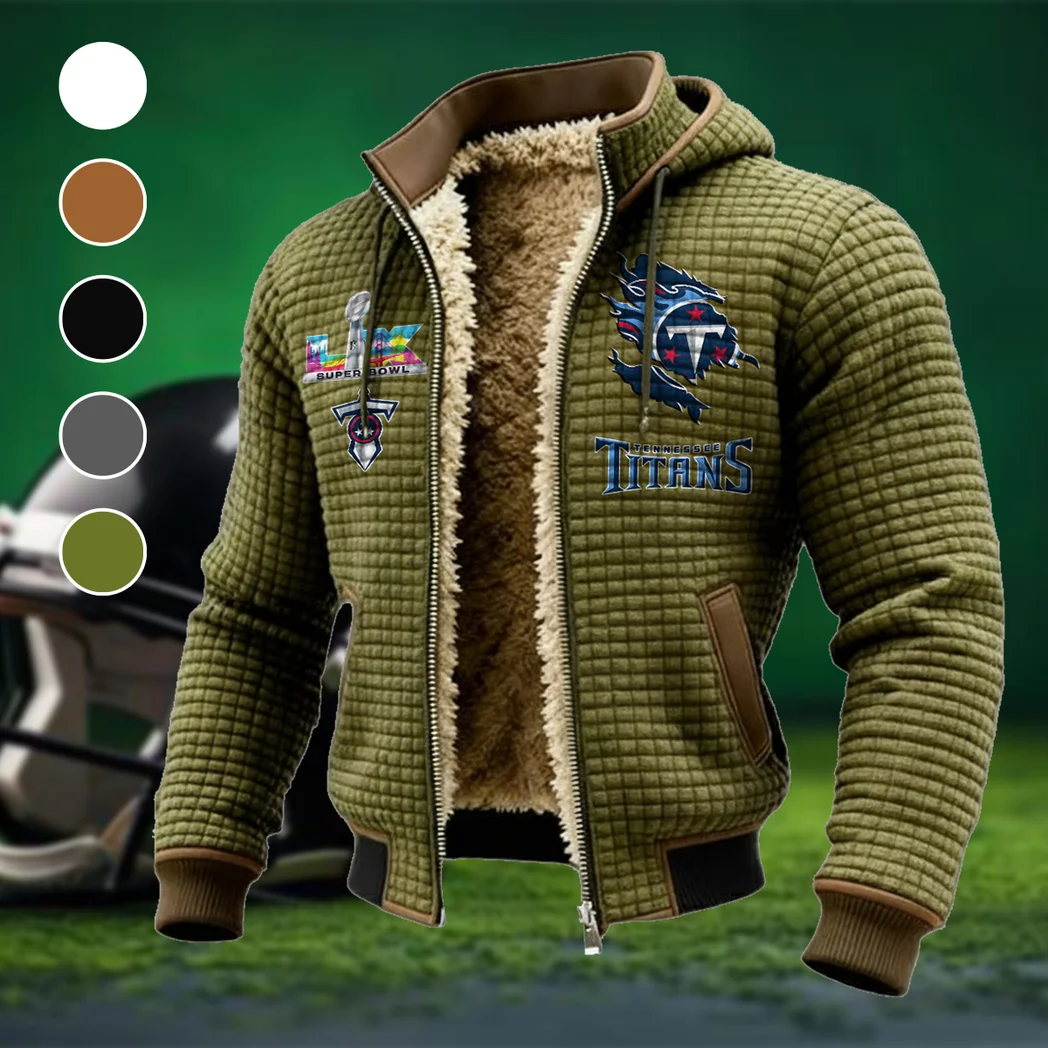 Titan Crew Fleece-Lined Hooded Jacket, Warmth-Lock Fleece-Lined Zip HVN1462TT - Green