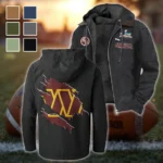 Red Gold Brotherhood Flannel Hoodie, Warm Sport Spirit Hoodie HVN1462WC - Black