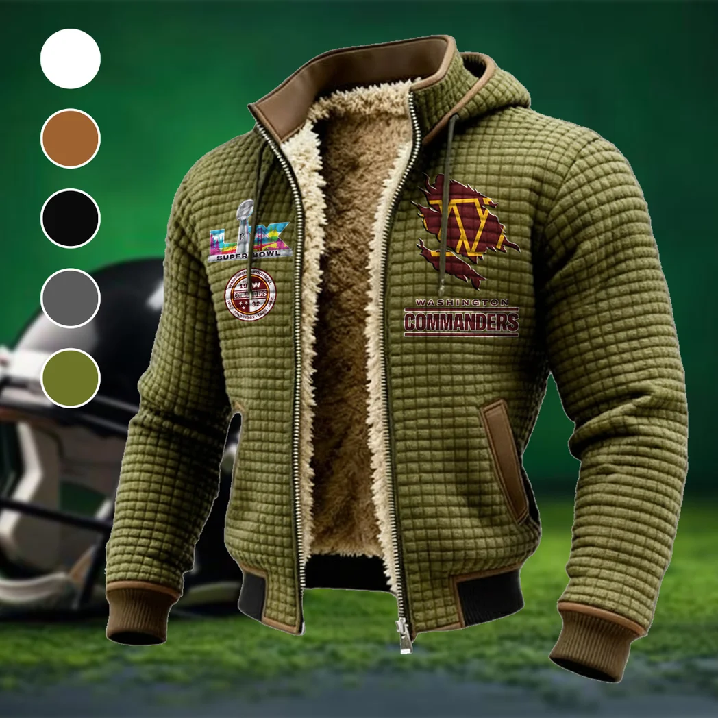 Red Gold Brotherhood Fleece-Lined Hooded Jacket, Modern Athletic Hybrid Parka HVN1462WC - Green