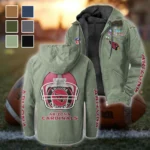 Red Bird Crew Flannel Hoodie, Sport Fan Flannel Hoodie HVN1463AC - Light Green