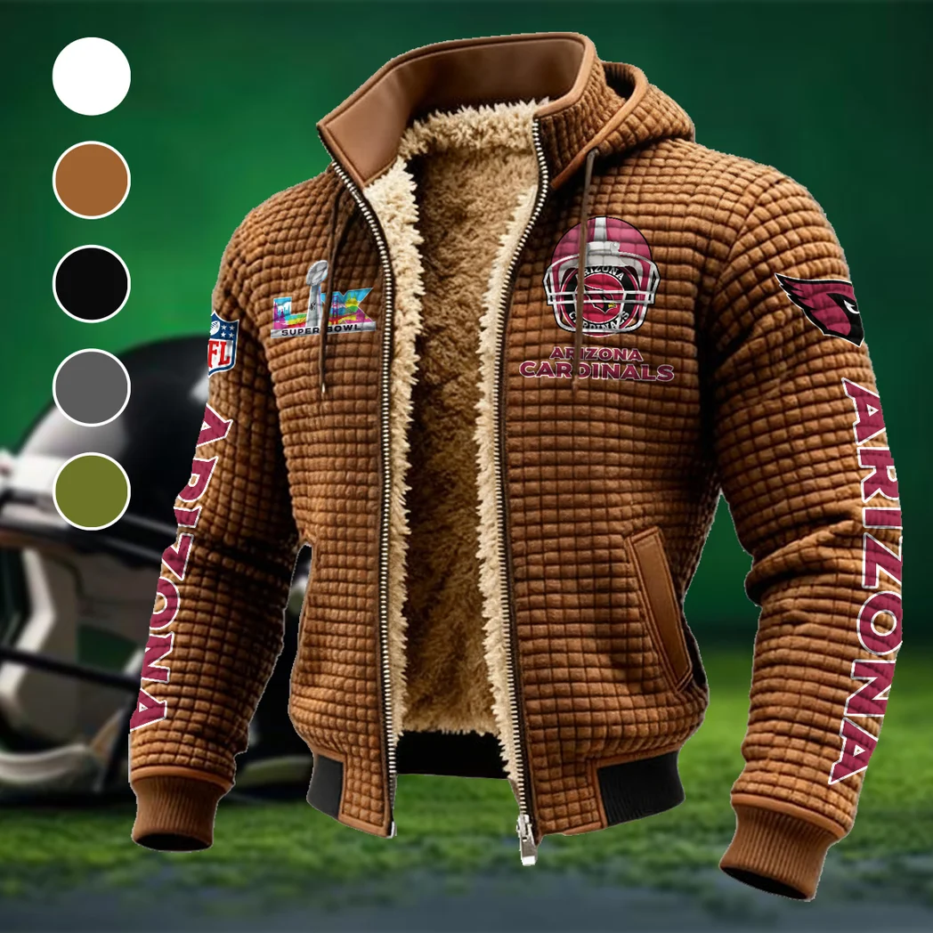 Red Bird Crew Fleece-Lined Hooded Jacket, Endurance Sport Thermal Hoody HVN1463AC - brown
