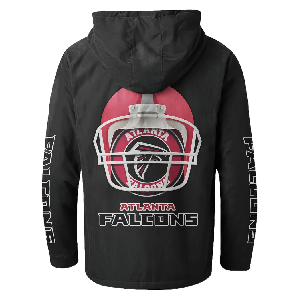 Game Day Fliers Flannel Hoodie, Game Day Hooded Flannel HVN1463AF - Black - Image 3