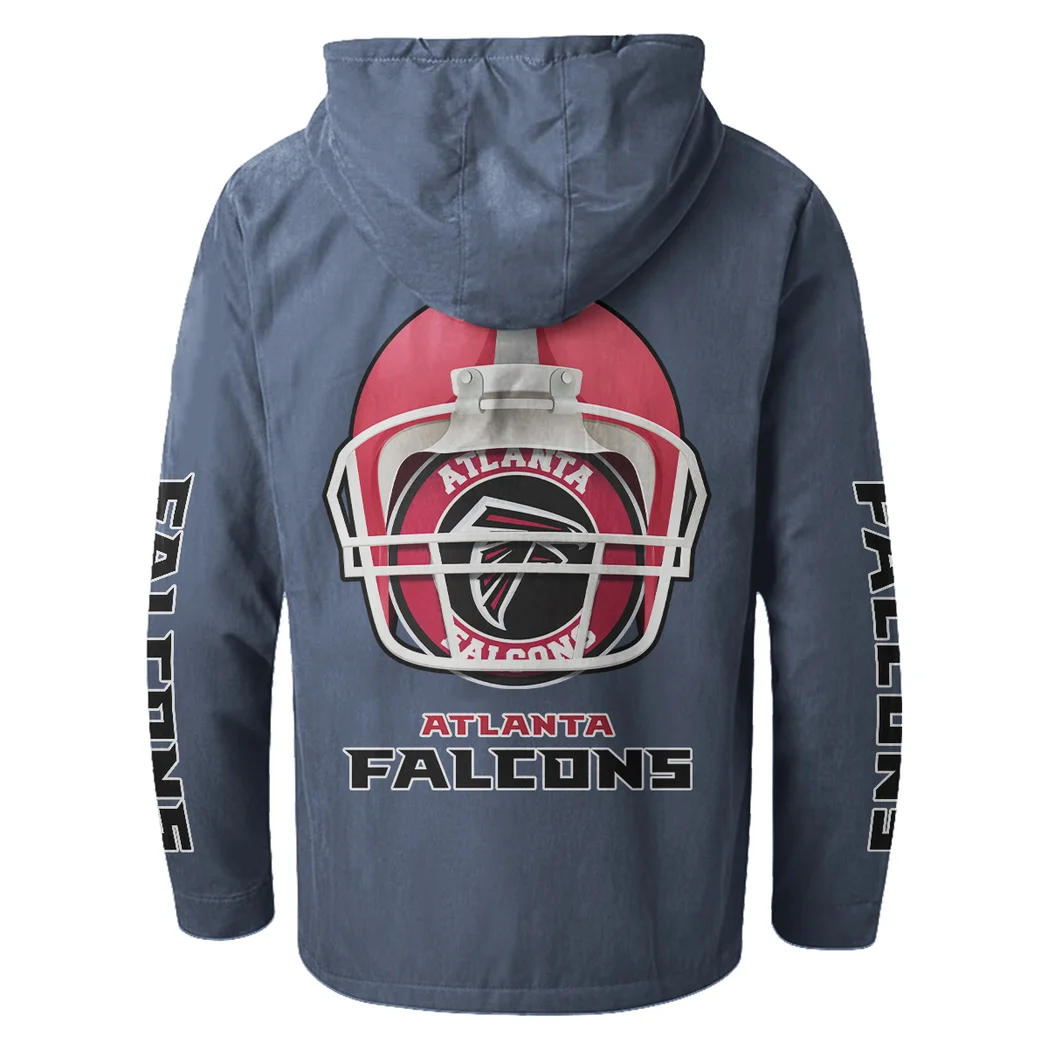 Game Day Fliers Flannel Hoodie, Game Day Hooded Flannel HVN1463AF - Navy Blue - Image 3
