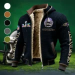 Football Purple Crew Fleece-Lined Hooded Jacket, Multi-Sport Winter Active Top HVN1463BR - Black