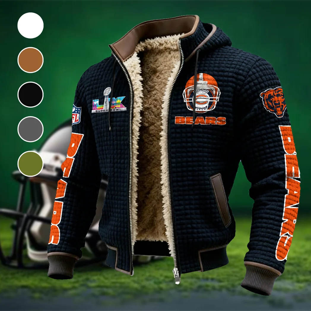 Fan Cubs Squad Fleece-Lined Hooded Jacket, Endurance Sport Thermal Hoody HVN1463CB - Black