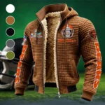 Fan Cubs Squad Fleece-Lined Hooded Jacket, Endurance Sport Thermal Hoody HVN1463CB - brown